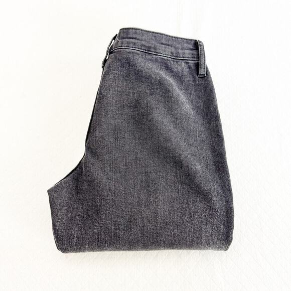 Zara The Olivia Split Hem Straight Leg Denim Jeans Black Size 8 NWT - Picture 1 of 9